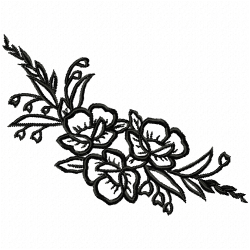 Flowers And Tree Embroidery Design 3 Flowers And Tree Embroidery Design 3